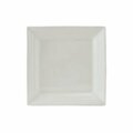 Tuxton China Vitrified China Square Plate Porcelain White - 8.5 in. - 1 Dozen FPH-0845